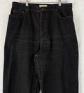Vintage LL Bean Jeans 18 Tall Womens Black 90s High Rise Denim Cotton Hipster