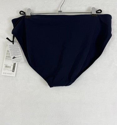 Calia Swim Bottom Large Womens Navy Blue Core Mid Rise Bikini Swimwear New NWT