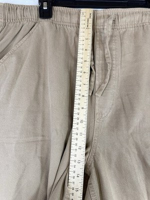 Gap Mid Rise Easy Horseshoe Jeans XL Tan Beige Pull On Womens New NWT