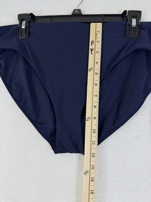 Calia Swim Bottom XL Womens Navy Blue Core Mid Rise Bikini Swimwear New NWT