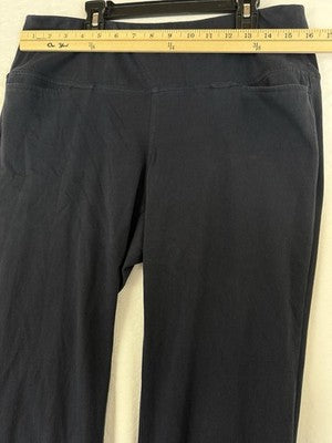 J Jill Wearever Collection Pants Medium Petite Navy Blue Pull On Womens