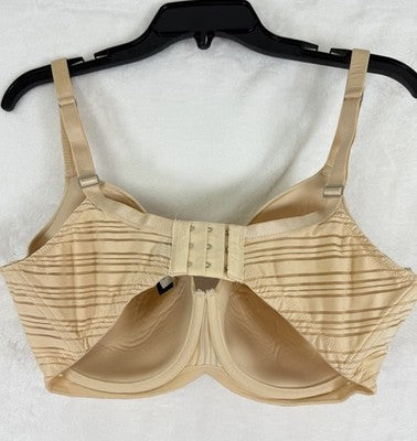 True&Co She Walks In Beauty Light Bra 38E Beige Underwire Womens
