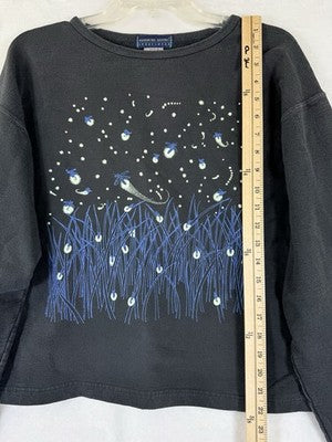 Vintage Liberty Graphics Shirt Diana Dee Tyler Fireflies Maine Sweatshirt Medium