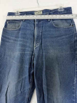 LL Bean Jeans Mens Classic Fit 36x32 Blue Denim LLBean