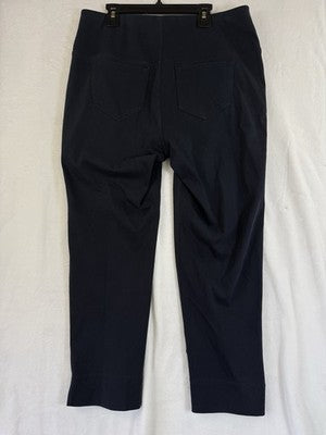 J Jill Wearever Collection Pants Medium Petite Navy Blue Pull On Womens