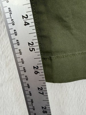 Gap Downtown Khaki Pants 0 Womens Green New NWT Khakis Cotton Stretch