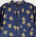 Toad And Co Mens Shirt XXL Mattock Blue Floral Print Short Sleeve Button Up