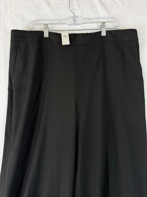 Banana Republic Hayden Wide Leg Pants 18 Black High Rise Womens New NWT