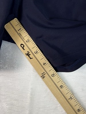 J Crew Bike Shorts Womens Medium Navy Blue High Rise Workout