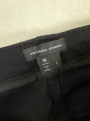 Universal Standard Jeans 16 Long 16L Black Skinny Mid Rise Tall Womens Denim