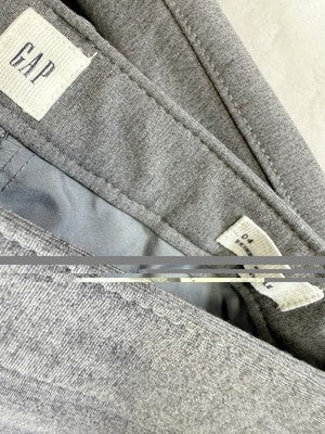 Gap Double Knit Pants 4 Womens Skinny Ankle Gray