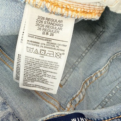 Gap Universal Skinny Jeans 26 Short 2 Light Blue Womens