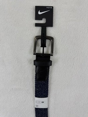 Nike G-Flex Woven Stretch Golf Belt Medium Mens Blue 38 40 New NWT