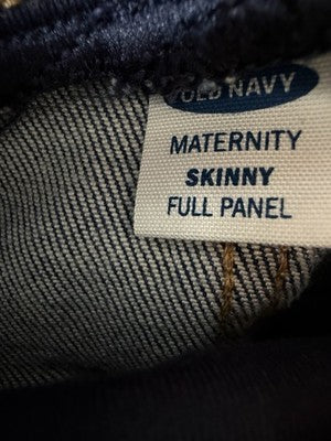 Old Navy Maternity Jeans 4 Short Full Panel Skinny Blue Womens