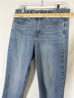Gap True Skinny High Rise Jeans 31 12 Long Womens Blue Denim