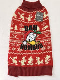 Disney Donald Duck Holiday Dog Sweater Small Bah Humbug Christmas Embroidery New