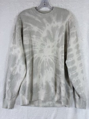 Abercrombie Fitch Sweatshirt Women Large Gray Soft Fleece Relaxed Crew Neck