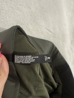 Torrid Faux Leather Leggings Size 2 18/20 Khaki Green Plus Size Womens Pull On