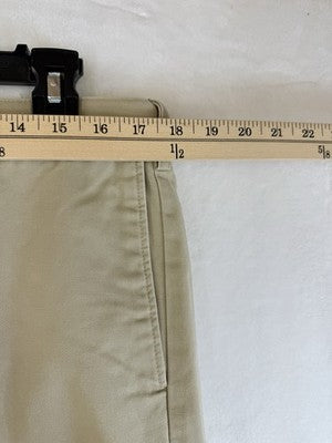 Lands End Traditional Fit Chinos Khaki 35 Pants Mens Tan Beige 100% Cotton