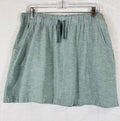 Patagonia Mini Skirt Medium Green Hemp Organic Cotton Pull On Womens