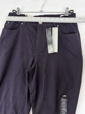 Lee Jeans Womens 10 Medium Straight Leg Purple Platinum Label Classic Fit NEW