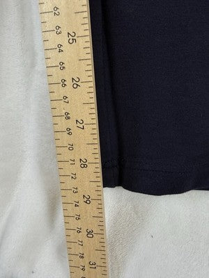 Vintage Talbots Knit Pants XL Navy Blue Pull On Straight Leg