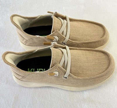 Kuru Womens Shoes 7.5 Draft Rento Sand Cinnamon Slip On Plantar Fasciitis