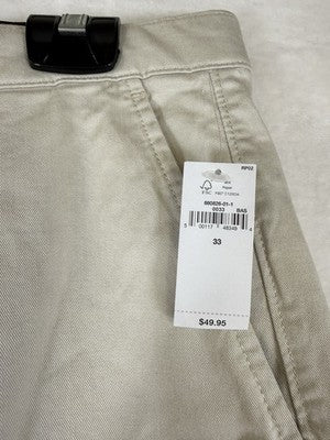 Gap 8" Modern Shorts 33 Mens Tan Beige Khaki Chino New NWT