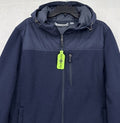 Free Country Cable Fleece Brisk Jacket XL Mens Navy Blue Zip Hooded New NWT