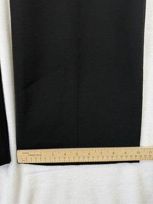 Banana Republic Pants Women 6 Petite Black Martin Fit Wool Stretch 6P Boot Cut