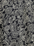 Rafaella Comfort Pants 10 Pull On Blue Paisley Print Womens