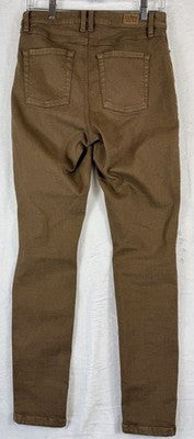 LL Bean Jeans 6 Womens Slim Leg Classic Mid Rise Bean Flex Brown Sample
