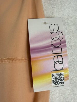 BalTogs Dancewear Leggings Small Pants High Waist Peach Pink Dance New NWT