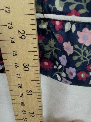 J Crew Pajama Pants XS Womens Blue Floral 100% Cotton Poplin Drawstring