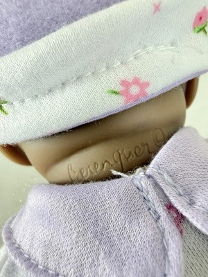 Berenguer Dolls 11” JC Toys Baby Girl African American AA Hat Outfit Purple