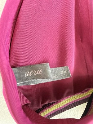 Aerie Bikini Top Medium Triangle Lot 2 Pink Striped