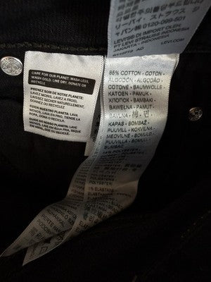 Levis Superlow Bootcut Jeans 28 Black 28x34 Womens Low Rise Boot Cut Levi’s New