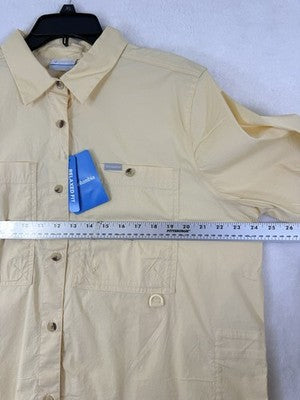 Columbia Shirt XL Women Top Brea Falls Short Sleeve Hiking Fishing Button Up New