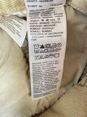 Levis 501 Womens Jeans 29 29x28 Beige Winter Twig Button Fly Original High Rise