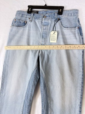 Levis 501 ‘90s Ankle Jeans Women 32 Mid Rise Straight Leg Blue 90s 32x27 New NWT