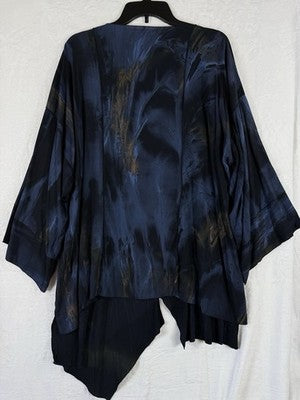 Ivy Reed Top 1X Tunic Artsy Lagenlook Art To Wear Asymmetrical Women Boho New