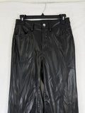 H&M Divided Faux Leather Pants 2 Straight Leg Womens H And M HM