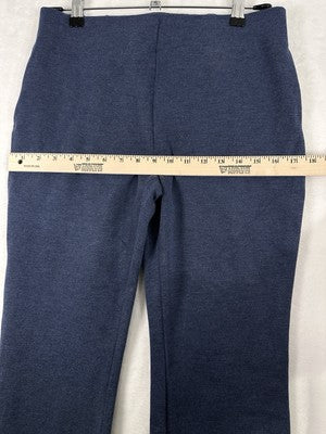 Talbots Montauk Pants 6 Blue Crop Knit Pull On Stretch Womens