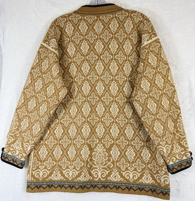 Dale Of Norway Cardigan Sweater Medium 100% Wool Womens *FlawRead