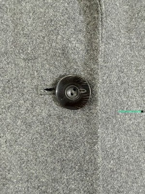 Sag Harbor Blazer 8 Gray Wool Blend Jacket One Button Womens