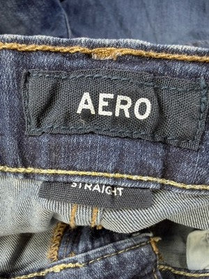 Aeropostale Jeans 34x32 Men Straight Leg Blue Aero Denim