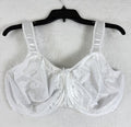 Bali Minimizer Bra 38DDD 3562 White Satin Trimmings Underwire Womens
