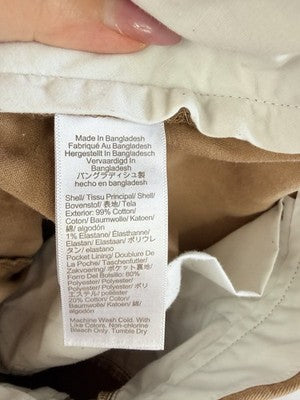J Crew Slim Flex Pants 36x32 Brown Chinos