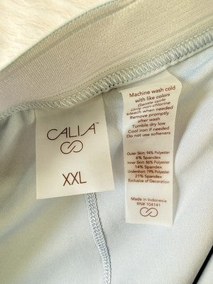 Calia Pleated Tennis Skort XXL Blue Womens Skirt W/ Shorts New NWT