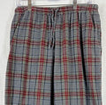 LL Bean Scotch Plaid Flannel Pajama Pants Medium Womens Gray PJ Sleep Cotton